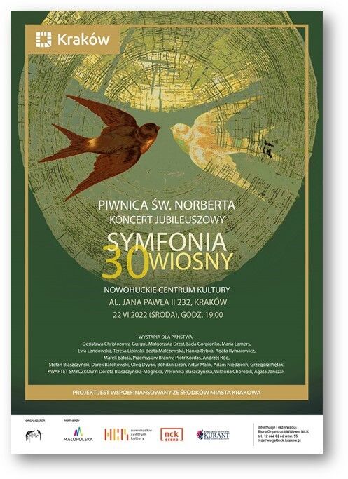 Koncert jubileuszowy Piwnicy św. Norberta „Symfonia XXX Wiosny”. Fot. Kraków Dla Seniora